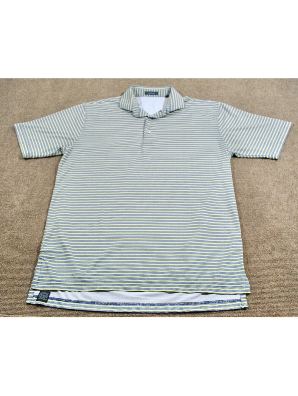 Turtleson Austin Country Club Texas Golf Pattern Print Mens Polo Size Medium